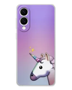 Чехол для Samsung Galaxy S25 Edge с картинкой «Единорог градиент»