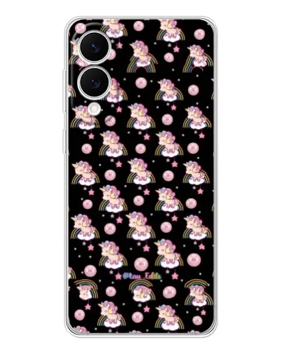 Чехол для Samsung Galaxy S25 Edge с картинкой «Magic Unicorn паттерн»