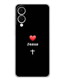 Чехол для Samsung Galaxy S25 Edge с картинкой «Сердце - Jesus» Чехол для Samsung Galaxy S25 Edge с картинкой «Сердце - Jesus»