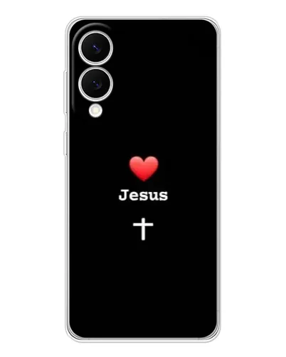 Чехол для Samsung Galaxy S25 Edge с картинкой «Сердце - Jesus»