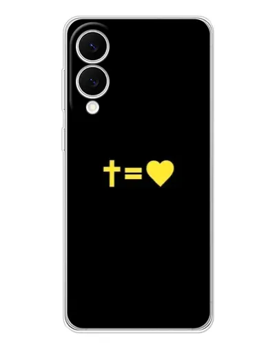 Чехол для Samsung Galaxy S25 Edge с картинкой «Сердце и Крест»