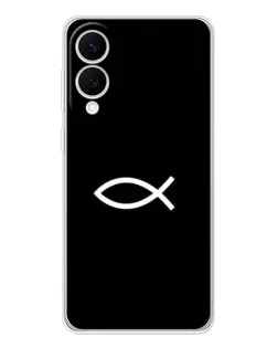 Чехол для Samsung Galaxy S25 Edge с картинкой «Символ рыбы Jesus»