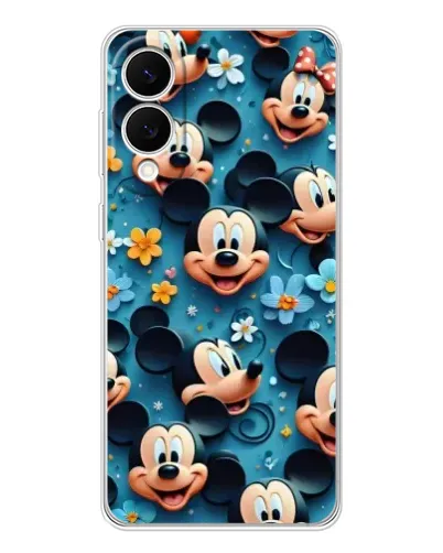 Чехол для Samsung Galaxy S25 Edge с картинкой «Паттерн Микки и Минни» Чехол для Samsung Galaxy S25 Edge с картинкой «Паттерн Микки и Минни»