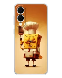 Чехол для Samsung Galaxy S25 Edge с картинкой «Губка Боб повар»