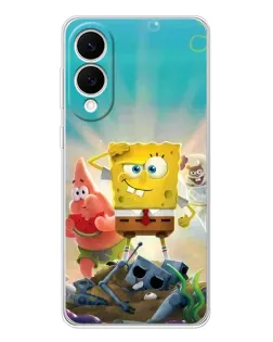 Чехол для Samsung Galaxy S25 Edge с картинкой «Спанч Боб победитель»