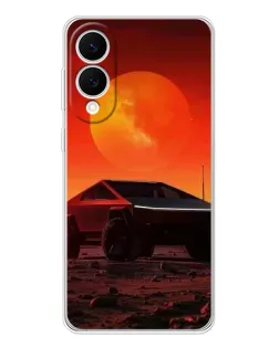 Чехол для Samsung Galaxy S25 Edge с картинкой «Cybertruck на Марсе»