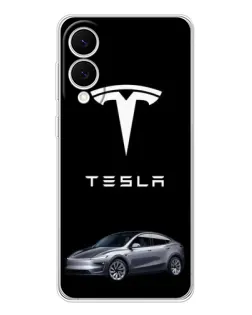 Чехол для Samsung Galaxy S25 Edge с картинкой «Tesla Model Y»