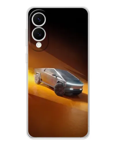 Чехол для Samsung Galaxy S25 Edge с картинкой «Cybertruck в пустыне»