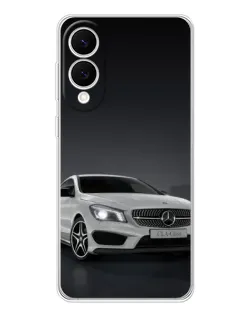 Чехол для Samsung Galaxy S25 Edge с картинкой «Mercedes AMG GT Silver»