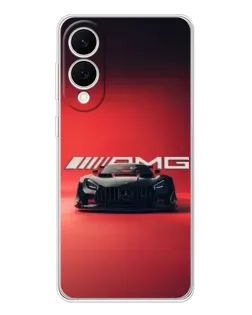 Чехол для Samsung Galaxy S25 Edge с картинкой «Mercedes AMG — красная линия»