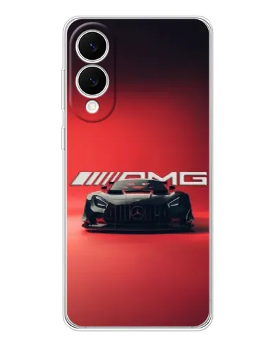 Чехол для Samsung Galaxy S25 Edge с картинкой «Mercedes AMG — красная линия»