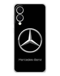 Чехол для Samsung Galaxy S25 Edge с картинкой «Mercedes Silver Logo»