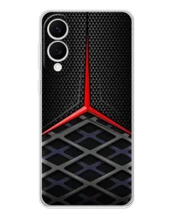 Чехол для Samsung Galaxy S25 Edge с картинкой «Mercedes Carbon Grid»