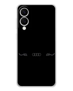 Чехол для Samsung Galaxy S25 Edge с картинкой «Audi — световой подпись»