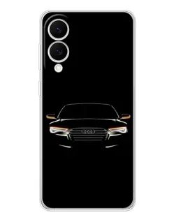 Чехол для Samsung Galaxy S25 Edge с картинкой «Audi — ночной контур»