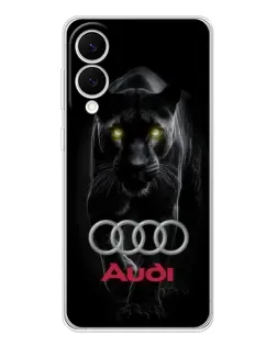 Чехол для Samsung Galaxy S25 Edge с картинкой «Пантера и Audi»