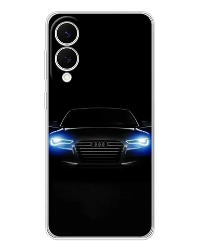 Чехол для Samsung Galaxy S25 Edge с картинкой «Audi в неоне»