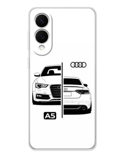 Чехол для Samsung Galaxy S25 Edge с картинкой «Audi — контрастный дизайн»