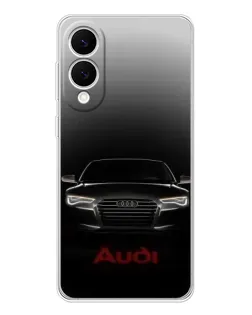 Чехол для Samsung Galaxy S25 Edge с картинкой «Audi — градиентный контур»