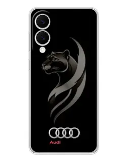 Чехол для Samsung Galaxy S25 Edge с картинкой «Графика — пантера и Audi»