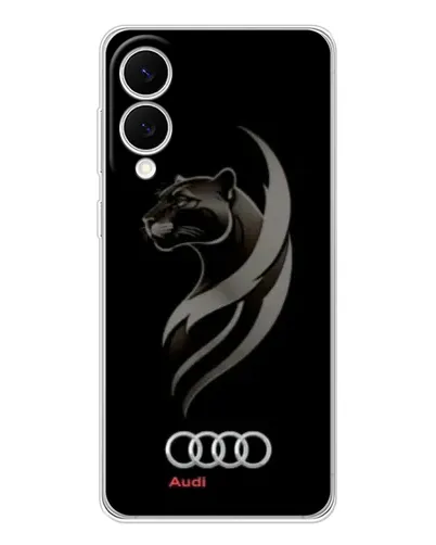 Чехол для Samsung Galaxy S25 Edge с картинкой «Графика — пантера и Audi»