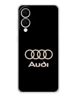 Чехол для Samsung Galaxy S25 Edge с картинкой «Audi — золотой логотип»