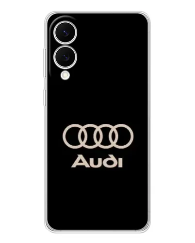 Чехол для Samsung Galaxy S25 Edge с картинкой «Audi — золотой логотип»