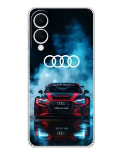Чехол для Samsung Galaxy S25 Edge с картинкой «Audi Sport — неон»