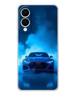 Чехол для Samsung Galaxy S25 Edge с картинкой «Audi — голубая энергия»
