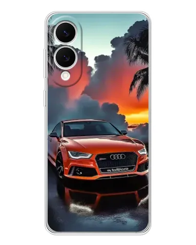 Чехол для Samsung Galaxy S25 Edge с картинкой «Audi — закат»