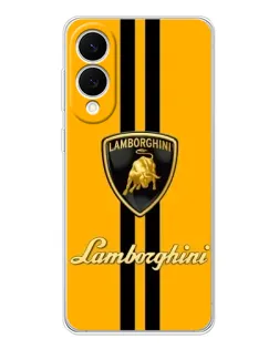 Чехол для Samsung Galaxy S25 Edge с картинкой «Lamborghini Stripe желтый»