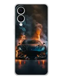 Чехол для Samsung Galaxy S25 Edge с картинкой «Lamborghini дымная эстетика»