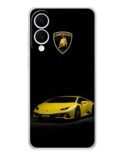 Чехол для Samsung Galaxy S25 Edge с картинкой «Lamborghini желтый акцент»