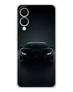 Чехол для Samsung Galaxy S25 Edge с картинкой «Черный Lamborghini Aventador»