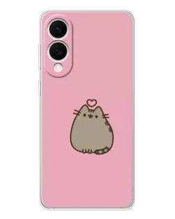 Чехол для Samsung Galaxy S25 Edge с картинкой «Pusheen сердце»