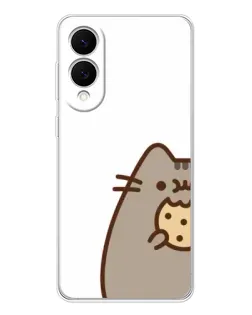 Чехол для Samsung Galaxy S25 Edge с картинкой «Пушин с печеньем»