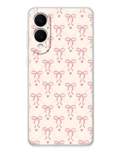 Чехол для Samsung Galaxy S25 Edge с картинкой «Розовые бантики Coquette»