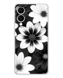 Чохол для Samsung Galaxy S25 Edge з картинкою «Монохромні айстри»