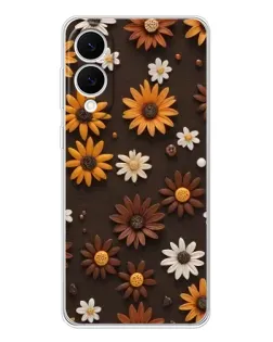 Чохол для Samsung Galaxy S25 Edge з картинкою «Візерунок з маленьких соняшників»