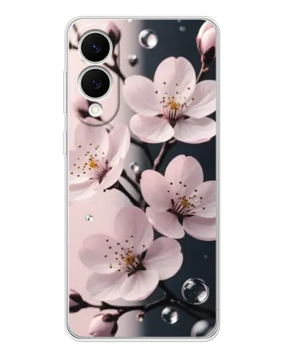 Чохол для Samsung Galaxy S25 Edge з картинкою «Ніжня сакура та краплі» Чохол для Samsung Galaxy S25 Edge з картинкою «Ніжня сакура та краплі»