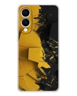 Чехол для Samsung Galaxy S25 Edge с картинкой «Золотые осколки геометрии»