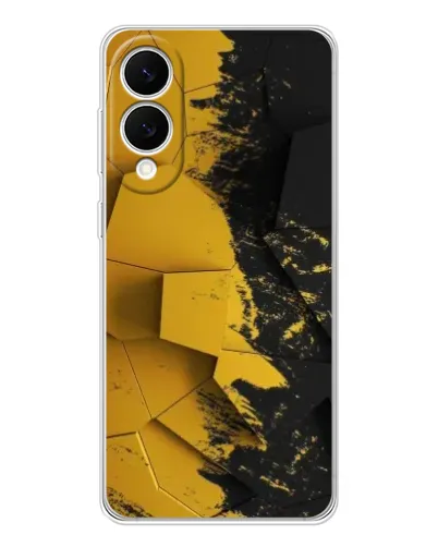 Чехол для Samsung Galaxy S25 Edge с картинкой «Золотые осколки геометрии» Чехол для Samsung Galaxy S25 Edge с картинкой «Золотые осколки геометрии»