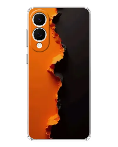 Чехол для Samsung Galaxy S25 Edge с картинкой «Оранжевый разлом» Чехол для Samsung Galaxy S25 Edge с картинкой «Оранжевый разлом»