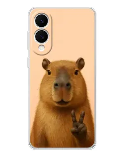 Чехол для Samsung Galaxy S25 Edge с картинкой «Капибара виктория»