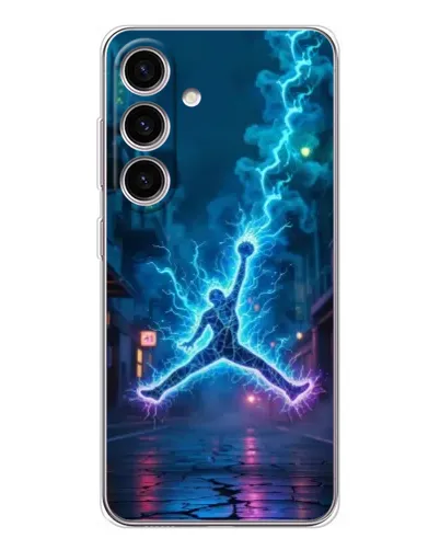 Чехол для Samsung Galaxy S25 FE с картинкой «Jordan Gold Jumpman»