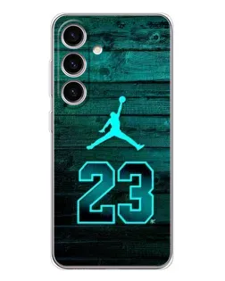 Чехол для Samsung Galaxy S25 FE с картинкой «Jordan Cyan 23»