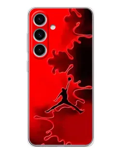 Чехол для Samsung Galaxy S25 FE с картинкой «Jordan Red Smoke»