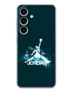 Чехол для Samsung Galaxy S25 FE с картинкой «Jordan Blue Fire»