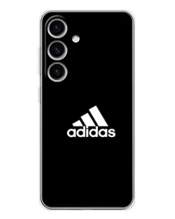 Чехол для Samsung Galaxy S25 FE с картинкой «Черная классика Adidas»