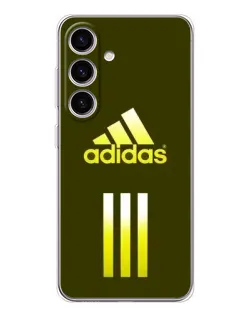 Чехол для Samsung Galaxy S25 FE с картинкой «Оливковый градиент Adidas»